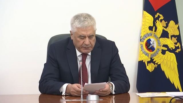 Владимир Колокольцев поздравил руководителей подразделений с присвоением очередных специальных звани