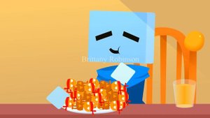 🎵Pink Corruption 🔺 Cube Eating Orange @brittanyrobinson