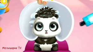 Милый МАЛЫШ панда Готовим цветное МОРОЖЕНОЕ | Играю в игру для детей