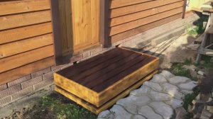 Как сделать ступеньки в баню из палета