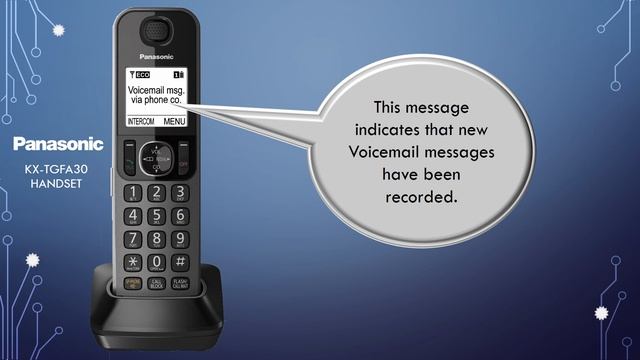 Panasonic - Telephones - Function - Turn off the Voicemail indicator. Models listed in Description. смотреть онлайн