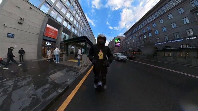 По Каменноостровскому на Begode RS HS после дождя смотреть онлайн