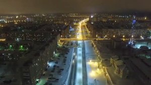 Ночной Нижневартовск.