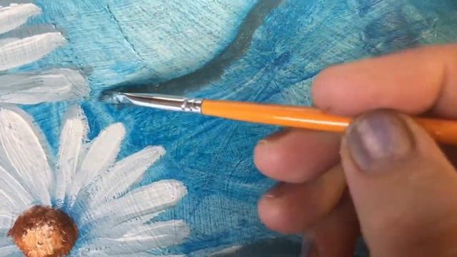 Полный мастер класс Как нарисовать ромашки ускоренно смотреть онлайн