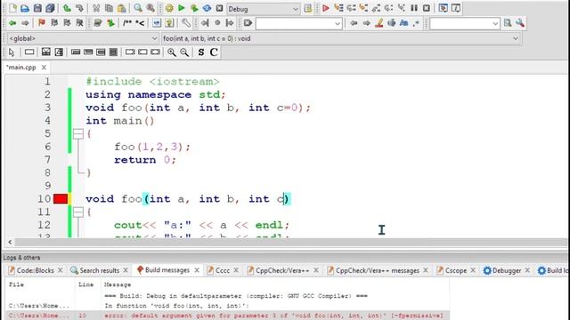 HOW TO USE DEFAULT ARGUMENT PARAMETER IN C++ FUNCTION