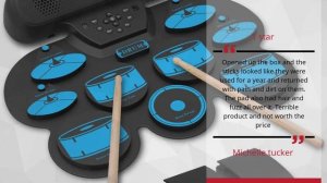 Electronic Drum Set Kids Electric Drum Kit 9 Thickened Pad Roll Up Beginner Practice Pad