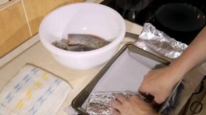 Лещ в фольге в духовке.