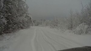 Шеви Нива. Зимний Валдай. Бетонки на объездах вокруг озера Велье