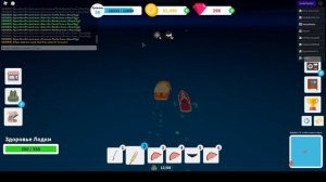 Фишинг симулятор - Часть 2 УБИВАЕМ КИТА "Мобивуд" + РОБАКСЫ | Roblox Fishing simulator - Part 2