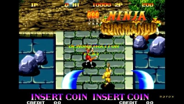 Ninja Commando / arcade opening intro & auto demo / Neo Geo 1992 смотреть онлайн