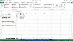 Excel 2013 Tutorial Auditing Worksheets Microsoft Training Lesson 17.1