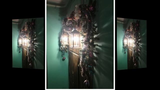 Слайд шоу! Новогоднее украшение входной двери в квартиру!!!! смотреть онлайн