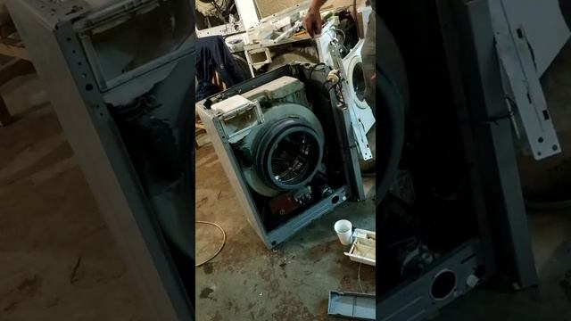 Разборка стиральной машины Samsung, замена подшипника в стиральной машине Самсунг. смотреть онлайн