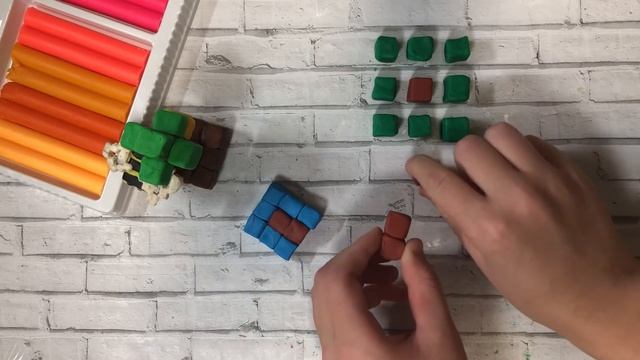 ЛЕПИМ ДУБ ИЗ ИГРЫ МАЙНКРАФТ ВИДЕО ЛЕПКА МАЙНКРАФТ/ Дерево из пластилина/ Лепить Майнкрафт