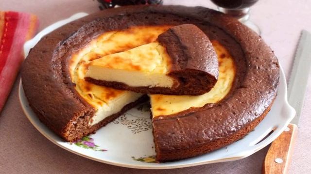 Шоколадная ватрушка с творогом