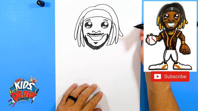 How to Draw Fernando Tatís Jr. for Kids - San Diego Padres