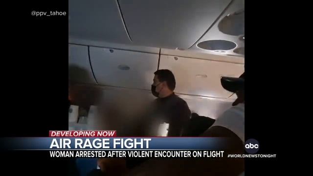 Woman arrested in air rage incident l WNT смотреть онлайн