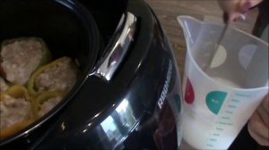 Фаршированный перец с пармезаном в мультиварке Redmond