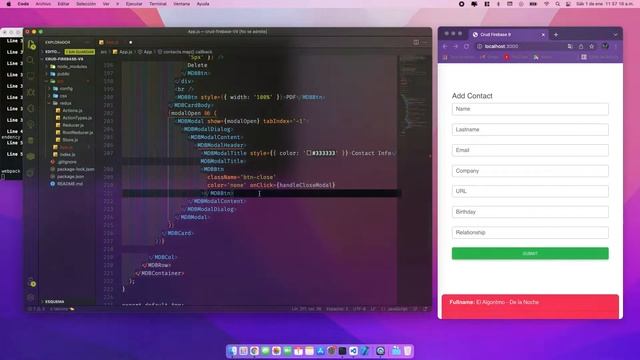Crud Firebase V9 React ?? proyecto de contacto | contact project Detail Contact Firestore смотреть онлайн