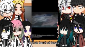 Hashiras react to nezuko // nezuko vs. daki // spoilers //