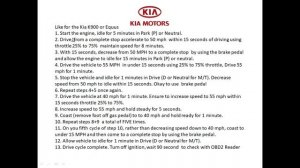 Kia Emissions Drive Cycle▶️ Kia Smog Test 02 EGR CAT EVAP Monitor Readiness