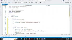 Program To Explain State Of Thread Life Cycle In C#