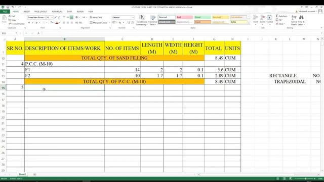 How to calculate volume for isolated sloped Footing and its estimation on Excel Sheet 2022 смотреть онлайн