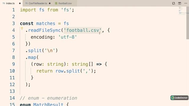 40. Extracting CSV Reading | Typescript #typescript #javascript #learning