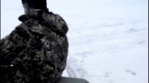 Мини снегоход выезд на рыбалку