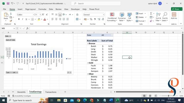 Exp19_Excel_Ch10_CapAssessment_Movie_Rentals | Exp19 Excel Ch10 MovieRentals | @PearsonSolution