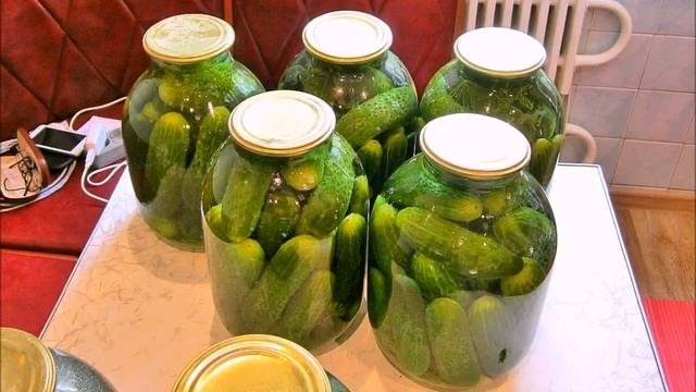 Консервированные Огурцы с кетчупом чили. | Canned Cucumbers With Chili Ketchup.