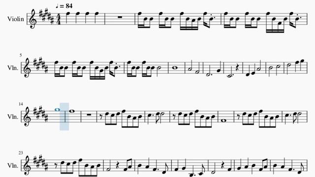 Violin Sheet Music: How to play Across the Violet Sky Violet Evergarden by Evan Call