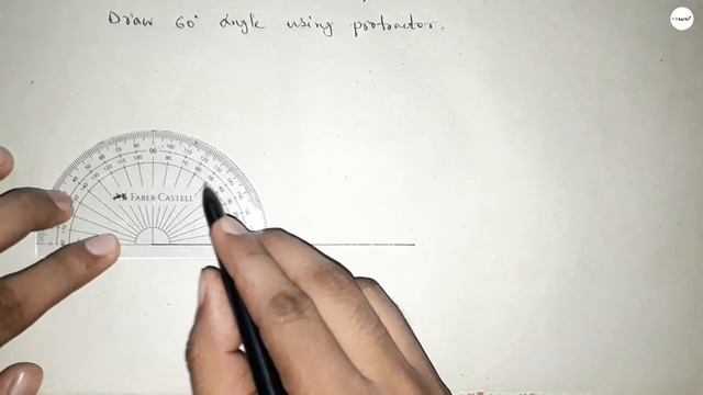 How to draw 60 degree angle using protractor.construct 60 degree angle using protractor.shsirclasse смотреть онлайн