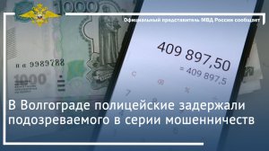 В Волгограде оперативники уголовного розыска задержали подозреваемого в серии мошенничеств