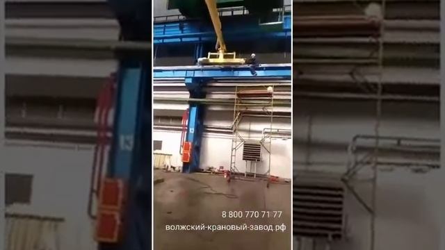 Монтаж полукозлового крана грузоподъемностью 5 тонн. смотреть онлайн