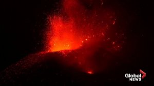 La Palma volcano stages spectacular night show after erupting for nearly 50 days
