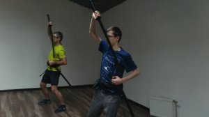 Уроки фехтование катаной приемы кендзюцу: отработка отражения атаки сзади в баттодо