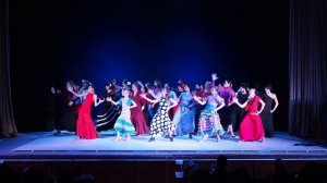 Флешмоб участников фестиваля "Amigos del flamenco" г. Краснодар