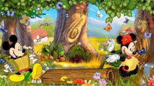 Футаж С днем рождения! Микки танцует