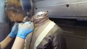 Покраска дубленки