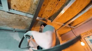 Потолок из Гипсокартона под покраску. Плавающий каркас. Монтаж гипсокартона на потолок