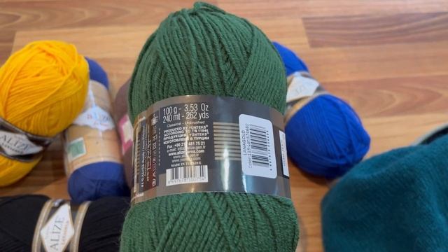 Кардиган из Ализе Ланаголд. Распаковка пряжи. Много планов. смотреть онлайн