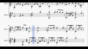 Etudes Book 1, Guitar Duo, Nr.9 in E Minor, Classical Guitar Etude, Elementary Level Heinrich Alber