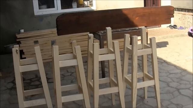 Новый заказ. Барная стойка и 4 барных табурета.