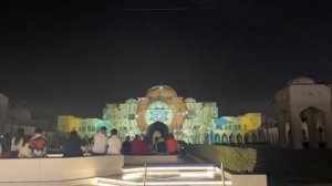 АБУ-ДАБИ Световое шоу Дворец Казр Аль Ватан. Abu-Dhabi Palace in Motion