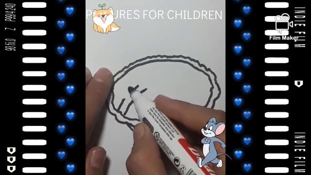 Bolalar uchun Keks rasmini chizish/Drawing cake for children/Рисование кекс для детей
