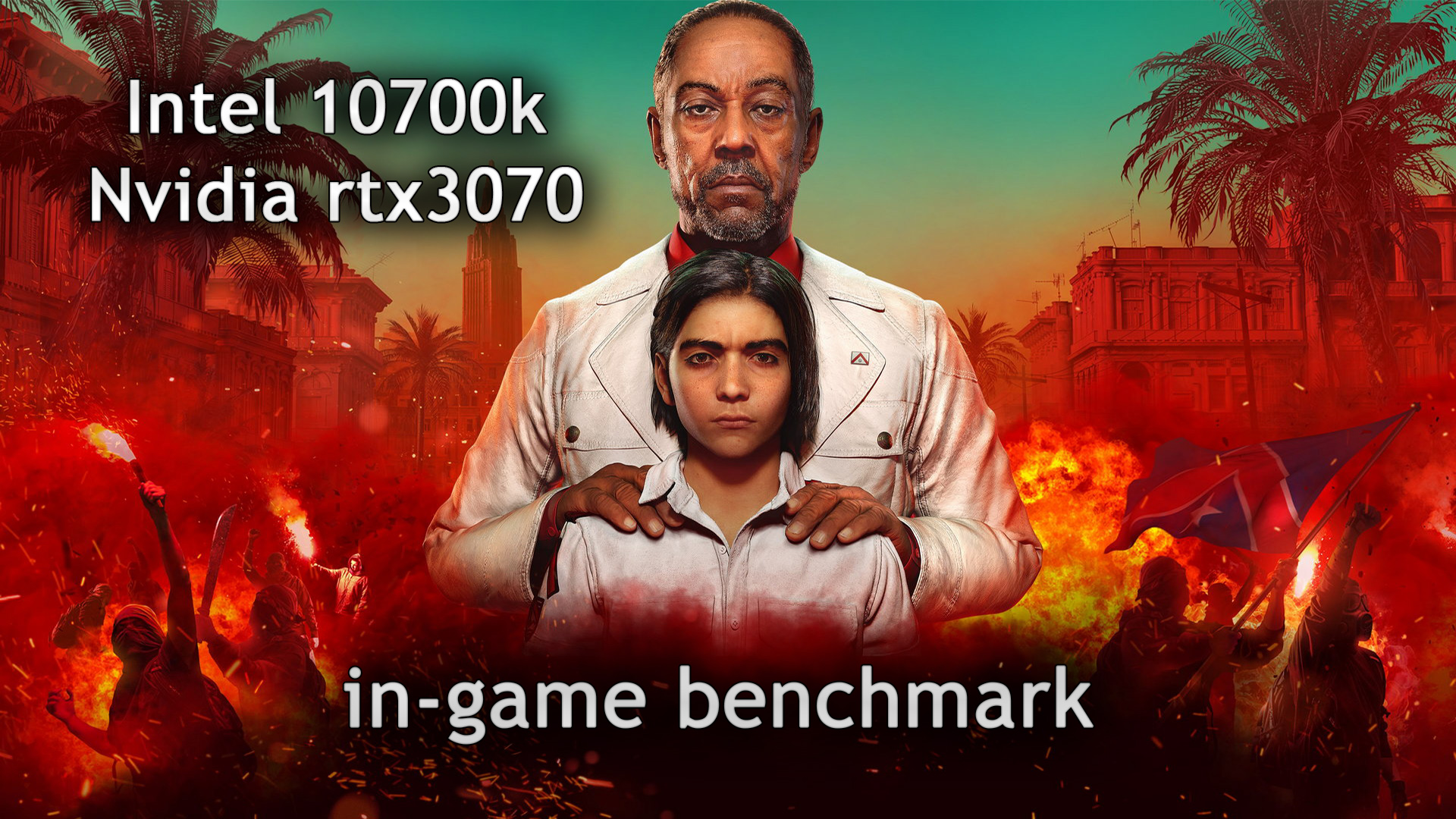 Far Cry 6. in-game benchmark. 1440p, i7 10700k, rtx3070