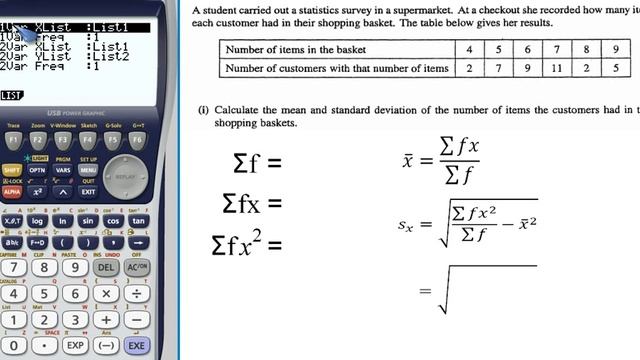 How to use a Casio Graphical Calculator to find Standard Deviation смотреть онлайн