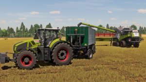 Farming Simulator 22 / Карта Landersum / Уборка тритикалле Claas Lexion 8600, 8900, NH CR10.90