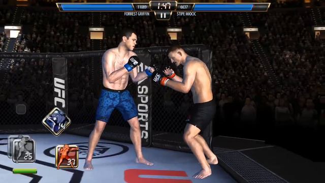 UFC(android) Боец за 220дней. Forrest Griffin Хрен  попадешь.